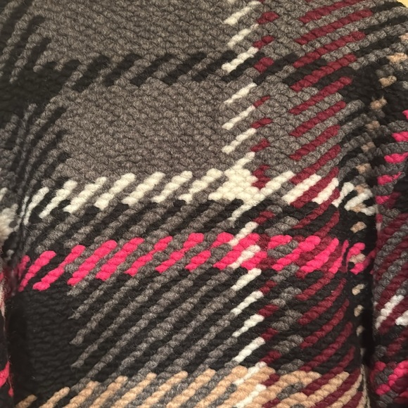 CHARLIE B Women's Mulberry Wool Blend Plaid Short Coat Winter Warm TG/XL NEW - Picture 10 of 16